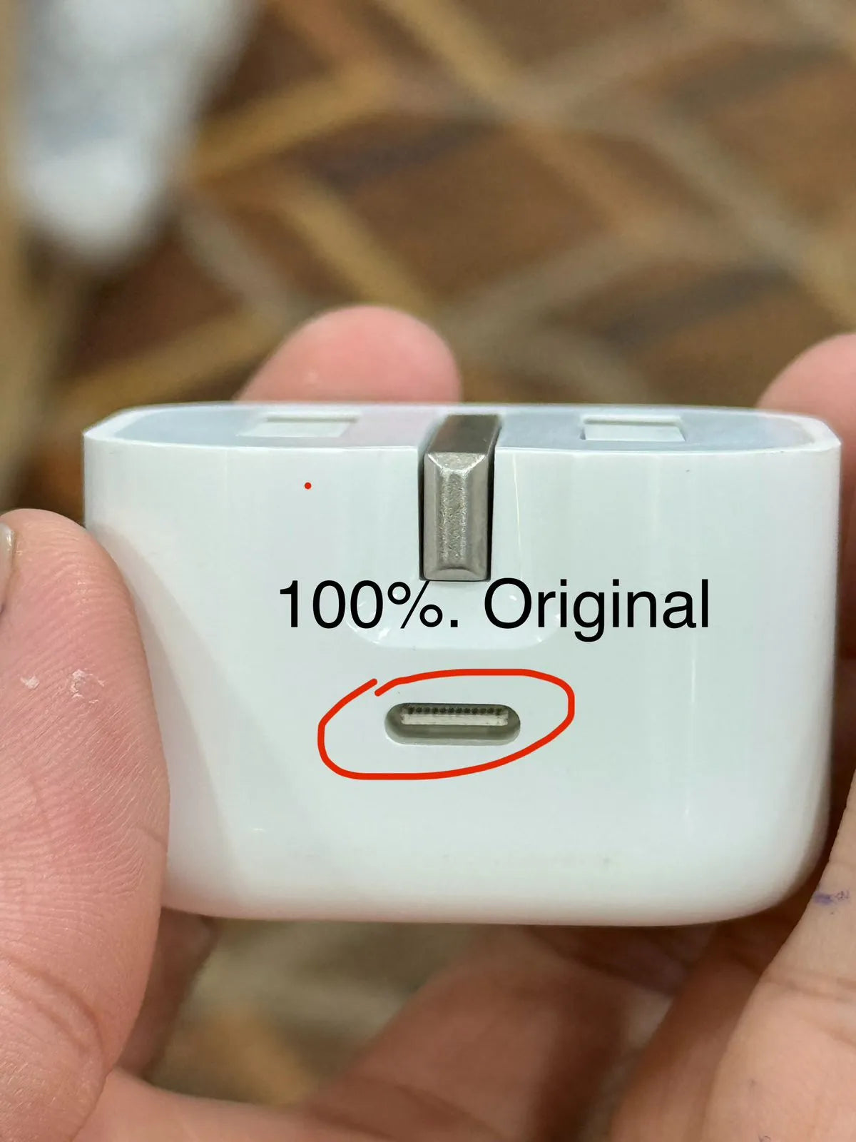 Original Apple 20W USB-C Charger (3-Pin) – Fast Charging in Pakistan