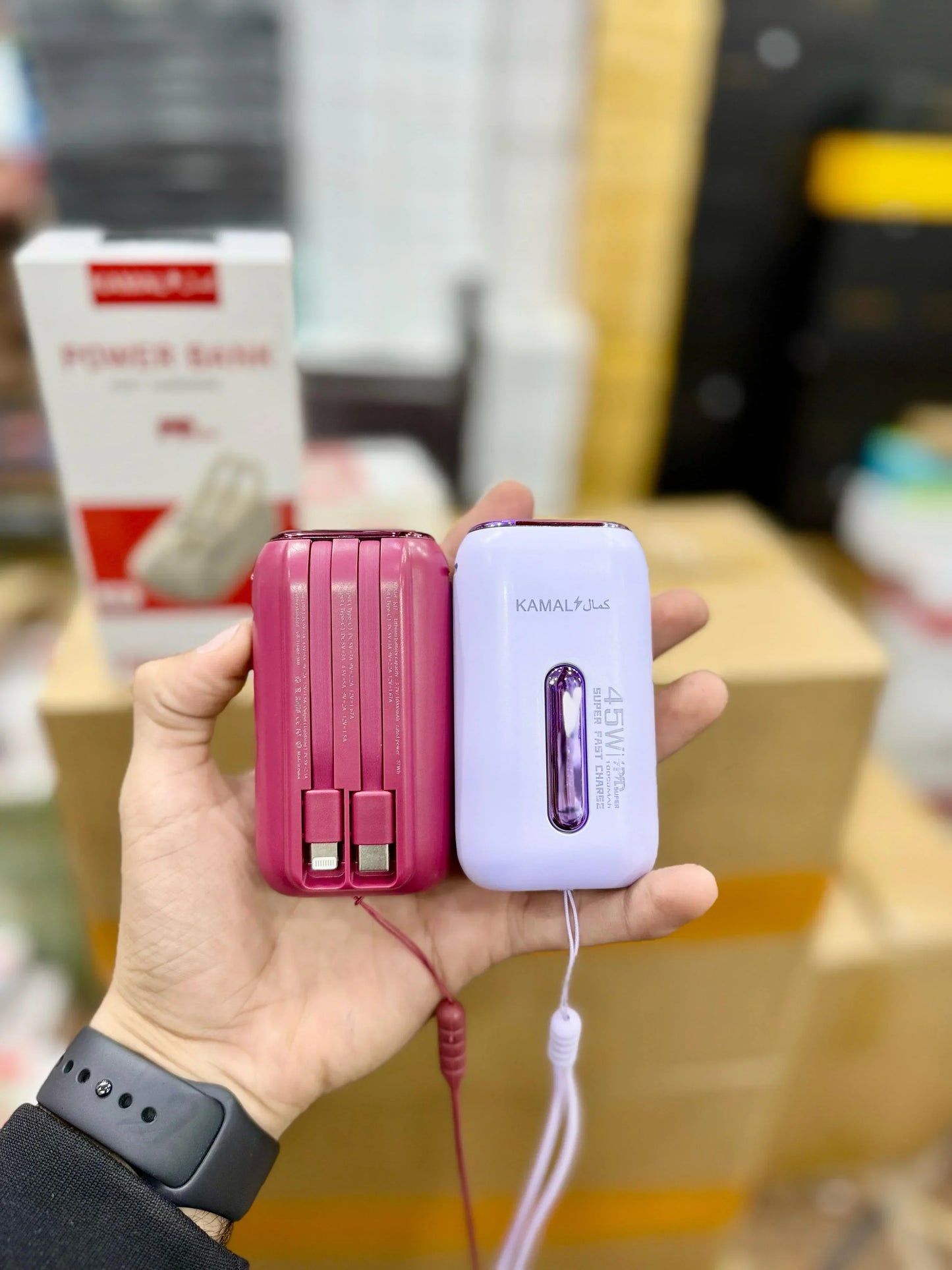 Kamal K17 10,000mAh Power Bank – Ultra-Compact & 45W Fast Charging
