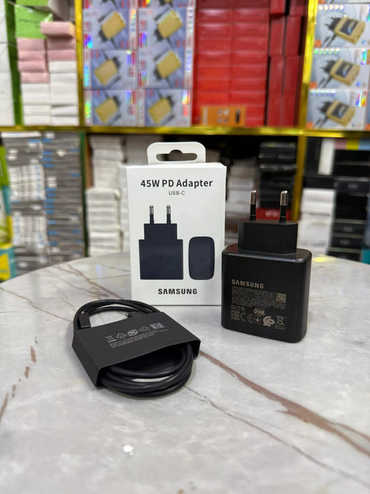 Samsung 45W USB-C PD Fast Charger Travel Adapter (EP-TA845) – Black