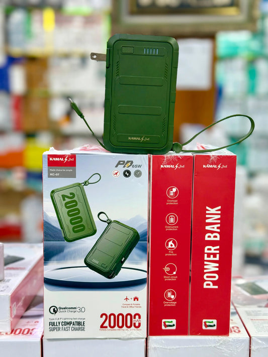 Kamal 4U P4 65W 20000mAh Power Bank with Quick Charge 3.0 | SPHARE TECH