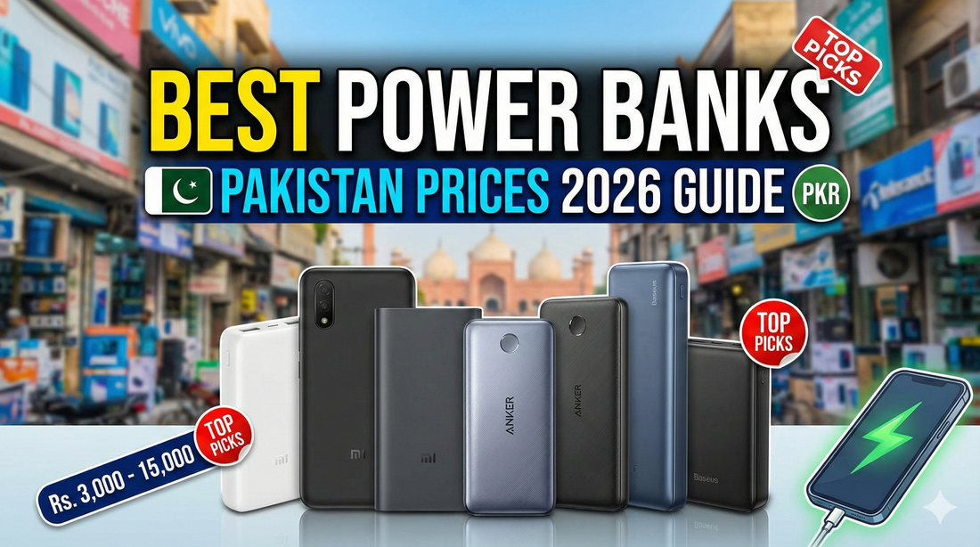 best power bank price in Pakistan 2026 high capacity power bank charging phone fast charging power bank Pakistan portable charger for travel Pakistan