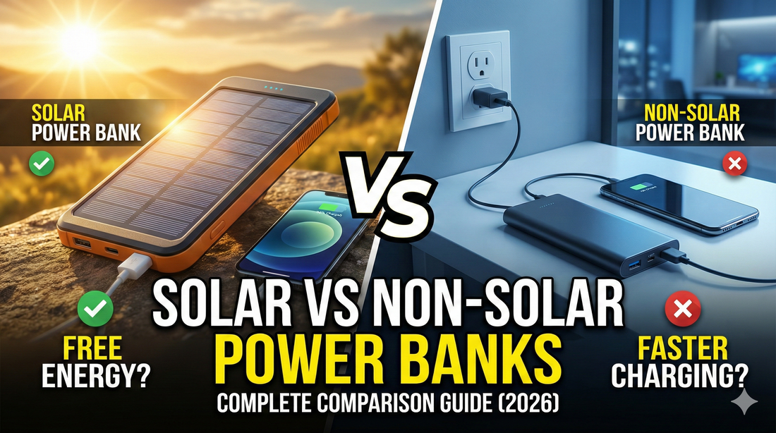 Solar vs Non-Solar Power Banks — Complete Comparison Guide (2026)