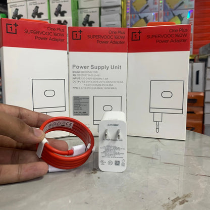 OnePlus SUPERVOOC 160W Power Adapter + USB-C Cable (Fast Charger)