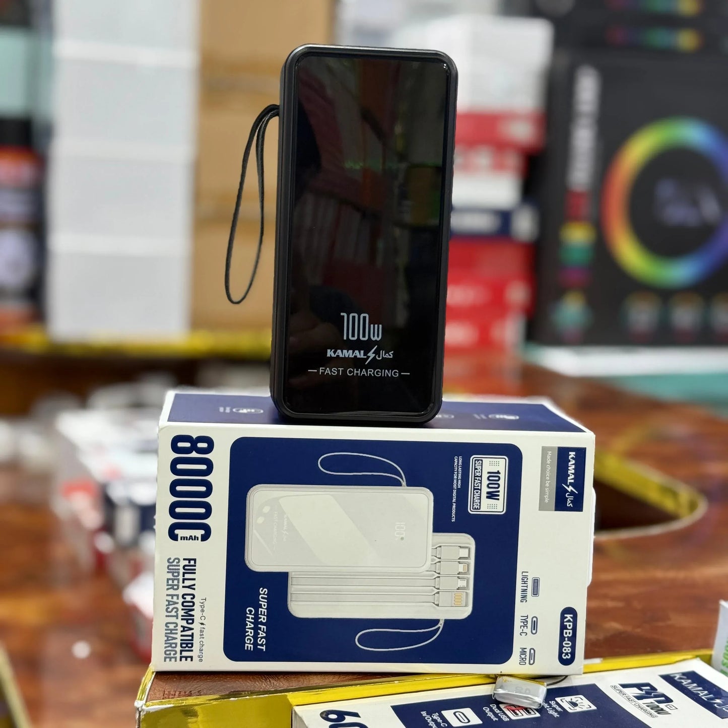 KAMAL KPB-083: The Ultimate 80000mAh Portable Power Bank with 100W Super Fast Charging