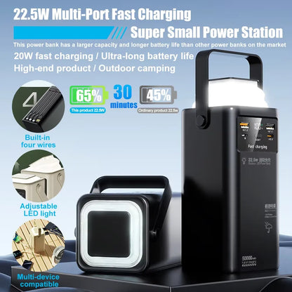 Kamal K131 180W Fast Charging Power Bank | PD 60W Portable Power Station