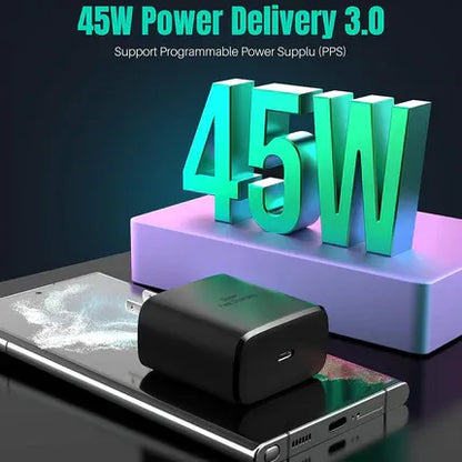 Original Samsung  45W Super Fast Charger + USB-C Cable (EP-TA845)