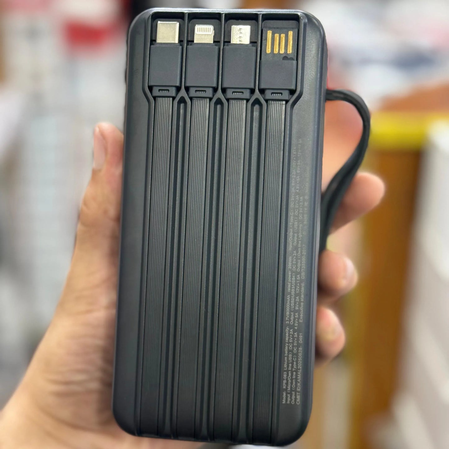 KAMAL KPB-083: The Ultimate 80000mAh Portable Power Bank with 100W Super Fast Charging