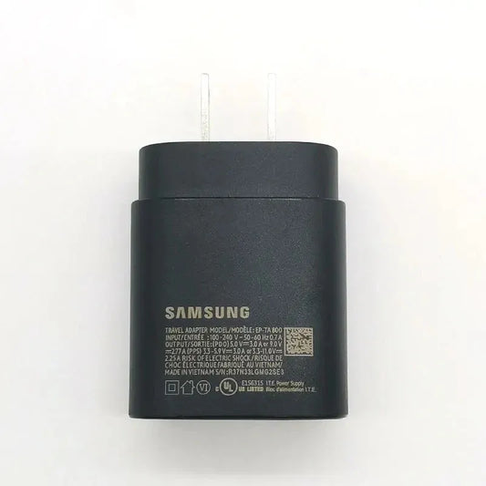 Original Samsung 25W Super Fast Charger + USB-C Cable | Super Fast Charging Adapter (EP-TA800)