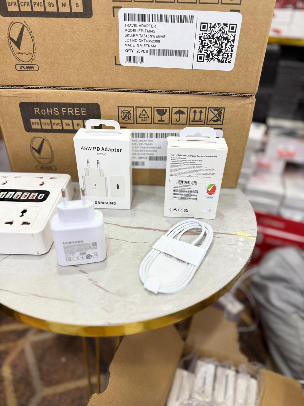 Samsung 45W USB-C PD Fast Charger Travel Adapter (EP-TA845) – Black