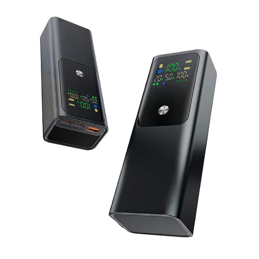 20000 mAh 125 W SuperCharge Portable Power Bank – Dual USB‑C Laptop & Phone Charger with Digital Display