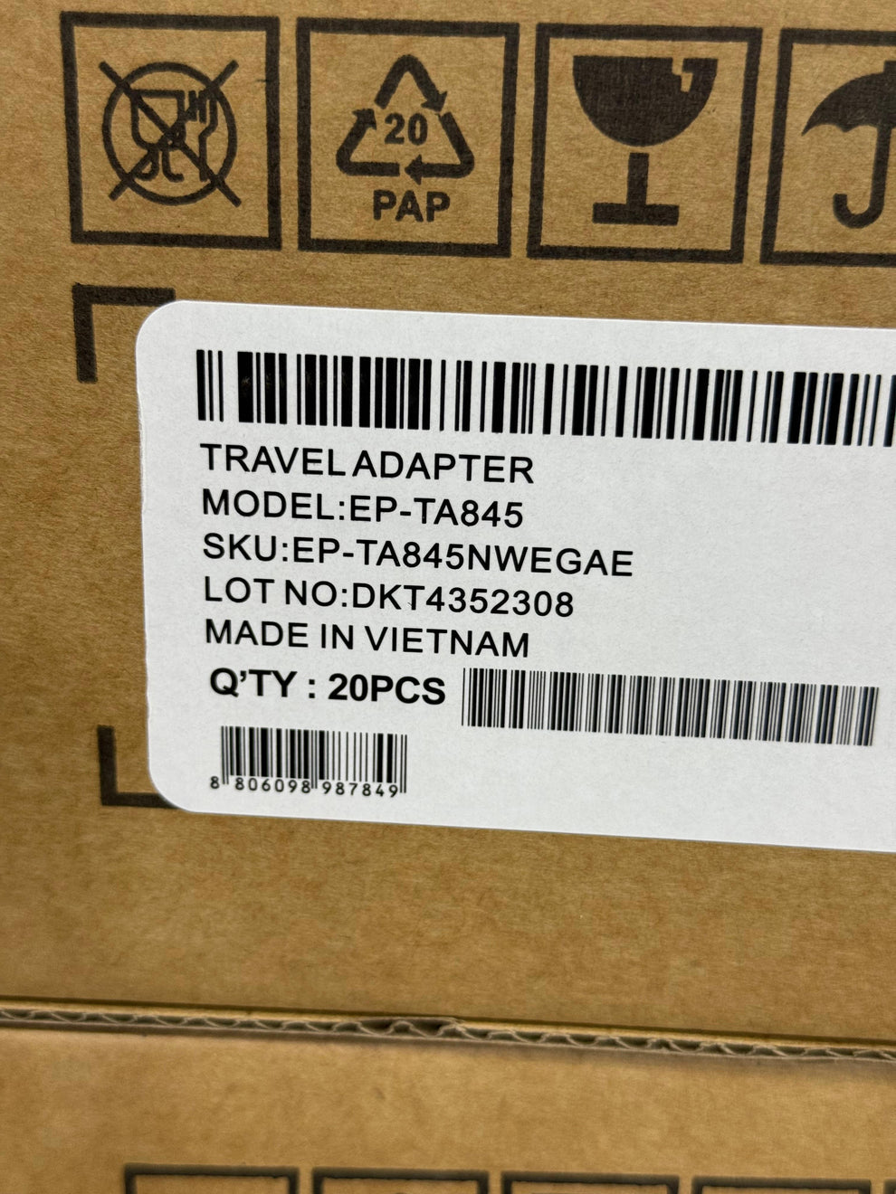 Samsung 45W USB-C PD Fast Charger Travel Adapter (EP-TA845) – Black