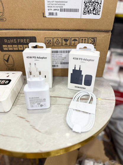 Samsung 45W USB-C PD Fast Charger Travel Adapter (EP-TA845) – Black